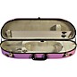 Bobelock Fiberglass Half-Moon Violin Case 4/4 Size Purple Exterior, Gray Interior