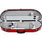 Bobelock Fiberglass Half-Moon Violin Case 4/4 Size Red Exterior, Gray Interior