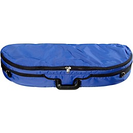 Bobelock Fiberglass Half-Moon Violin Case 4/4 Size Blue Exterior, Gray Interior