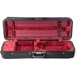 Bobelock Featherlite Oblong Susp... Bobelock Featherlite Oblong Suspension Violin Case 4/4 Size Black Exterior, Wine Interior