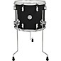 PDP by DW Concept Maple Floor Tom with Chrome Hardware 14 x 12 in. Satin Black thumbnail