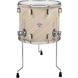 PDP by DW Concept Maple Floor Tom with Chrome Hardware 16 x 14 in. Twisted Ivory