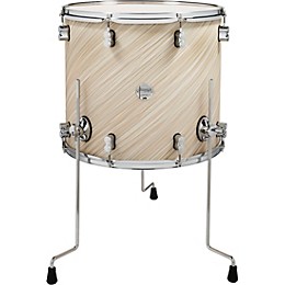 PDP by DW Concept Maple Floor Tom with Chrome Hardware 18 x 16 in. Twisted Ivory