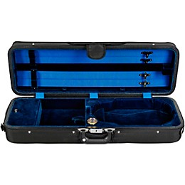 Bobelock Featherlite Oblong Suspension Violin Case, Velvet Interior 4/4 Size Black Exterior, Black Interior