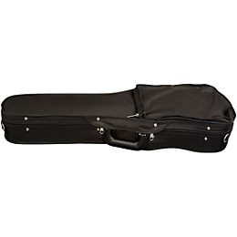 Bobelock Slim Shaped Woodshell Suspension Violin Case 4/4 Size Black Exterior, Wine Interior