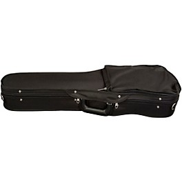 Bobelock Slim Shaped Woodshell Suspension Violin Case 4/4 Size Black Exterior, Wine Interior