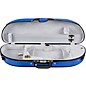 Bobelock Puffy Style Half-Moon Woodshell Suspension Violin Case 4/4 Size Blue Exterior, Gray Interior