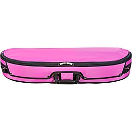 Bobelock Puffy Style Half-Moon Woodshell Suspension Violin Case 4/4 Size Purple Exterior, Gray Interior