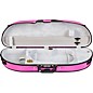 Bobelock Puffy Style Half-Moon Woodshell Suspension Violin Case 4/4 Size Purple Exterior, Gray Interior