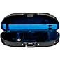 Bobelock Half-Moon Woodshell Suspension Violin Case 4/4 Size Black Exterior, Blue Interior thumbnail