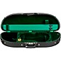Bobelock Half-Moon Woodshell Suspension Violin Case 4/4 Size Black Exterior, Green Interior thumbnail