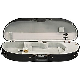 Bobelock Half-Moon Woodshell Su... Bobelock Half-Moon Woodshell Suspension Violin Case 4/4 Size Black Exterior, Gray Interior