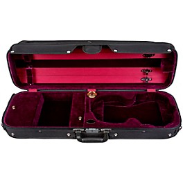 Bobelock Economy Student Obl... Bobelock Economy Student Oblong Suspension Violin Case 4/4 Size Black Exterior, Wine Interior