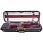 Bobelock Corregidor Professional Oblong Suspension Violin Case 4/4 Size Black Exterior, Smokey Red thumbnail