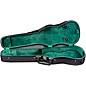 Bobelock Slim Shaped Woodshell Violin Case 3/4 Size Black Exterior, Green Interior thumbnail