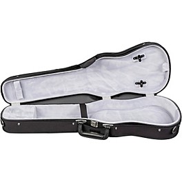 Bobelock Slim Shaped Woodshell Violin Ca... Bobelock Slim Shaped Woodshell Violin Case 3/4 Size Black Exterior, Gray Interior