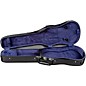 Bobelock Slim Shaped Woodshell Violin Case 4/4 Size Black Exterior, Blue Interior thumbnail