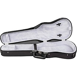 Bobelock Slim Shaped Woodshell Violin Case 4/4 Size Black Exterior, Gray Interior
