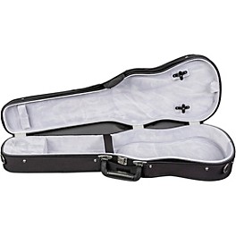 Bobelock Slim Shaped Woodshell Violin Ca... Bobelock Slim Shaped Woodshell Violin Case 1/2 Size Black Exterior, Gray Interior