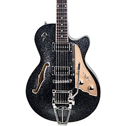 Duesenberg USA Starplayer TV Semi-Hollow Electric Guitar Black Sparkle