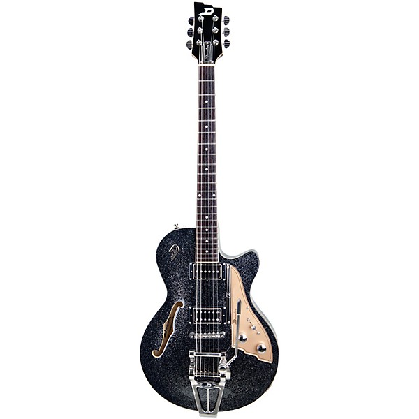 Duesenberg Starplayer TV Semi-Hollow Electric Guitar Black Sparkle