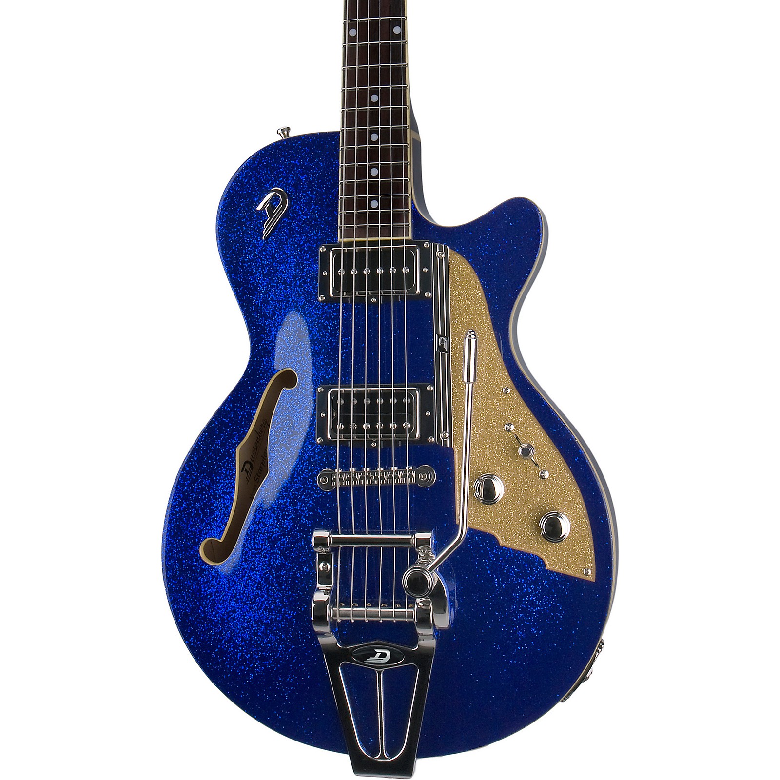 Platinum Duesenberg Starplayer TV Semi-Hollow Electric Guitar Blue 