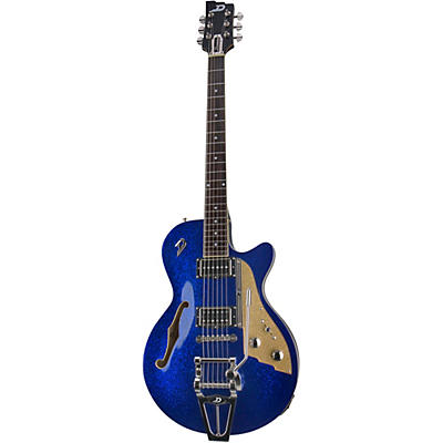 Duesenberg Usa Starplayer Tv Semi-Hollow Electric Guitar Blue Sparkle for sale