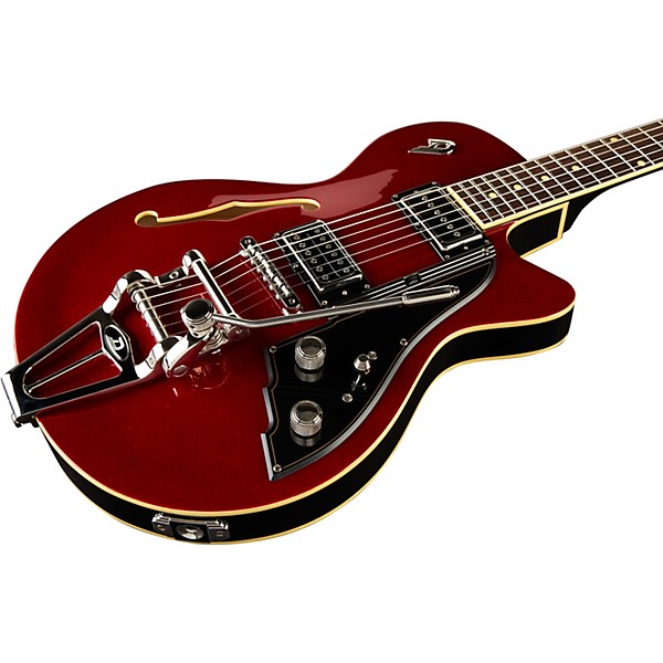 Duesenberg USA Starplayer TV Semi-Hollow Electric Guitar Red Sparkle