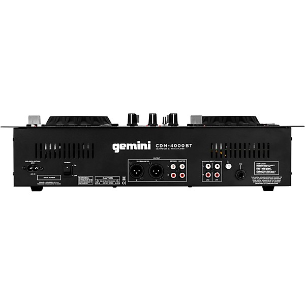 Gemini CDM-4000BT CD/MIXER Combo Player With BT Input