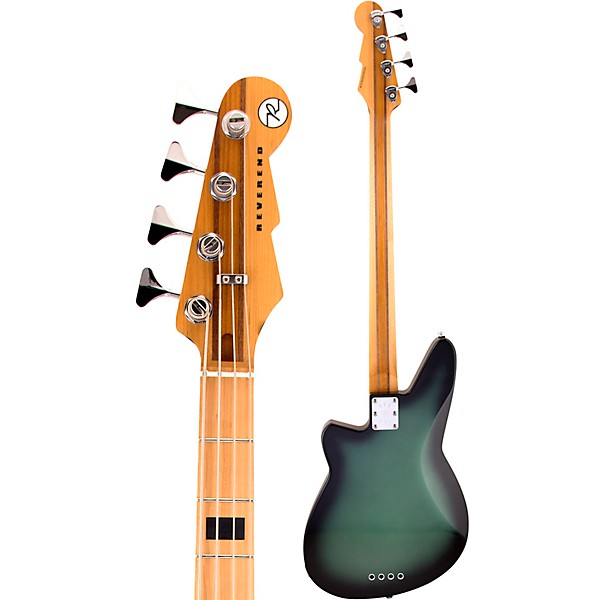 Reverend Triad Roasted Maple Fingerboard Electric Bass Guitar Metallic Alpine Burst