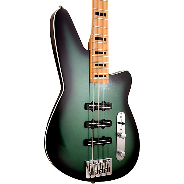 Reverend Triad Roasted Maple Fingerboard Electric Bass Guitar Metallic Alpine Burst