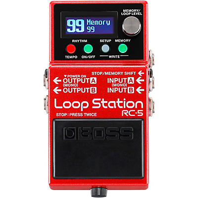 Boss Rc-5 Loop Station Effects Pedal Red for sale