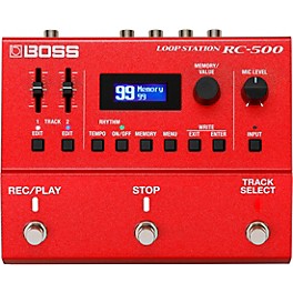 BOSS RC-500 Loop Station Effects Pedal Red