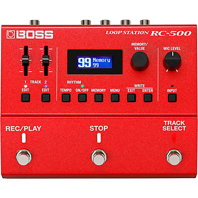 Boss Rc-500 Loop Station Effects Pedal Red for sale