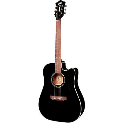 Guild D-140Ce Westerly Collection Dreadnought Acoustic-Electric Guitar Black for sale