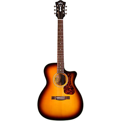 Guild Om-140Ce Westerly Collection Orchestra Acoustic-Electric Guitar Antique Burst for sale