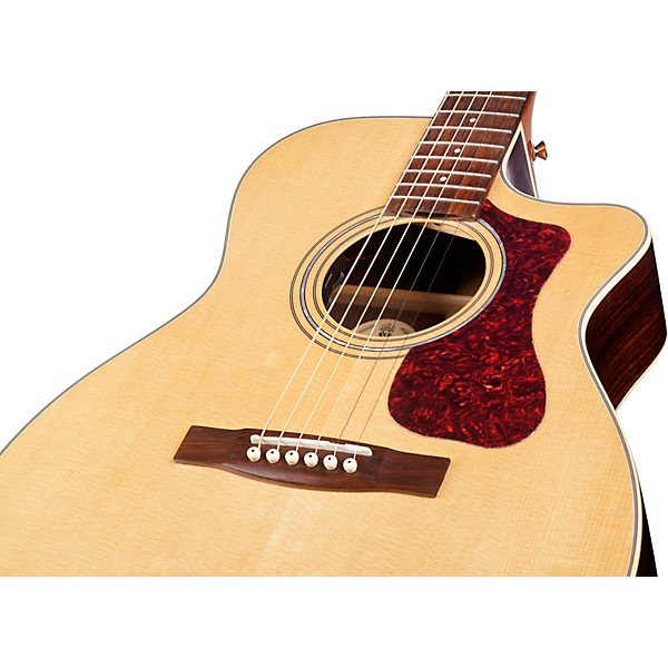 Open Box Guild OM-150CE Westerly Collection Orchestra Acoustic Guitar Level 2 Natural 194744664212