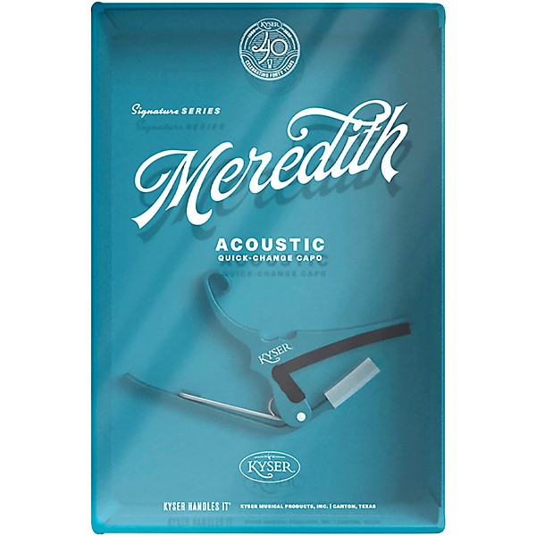 Kyser Meredith Signature Quick-Change Acoustic Capo Candy Teal