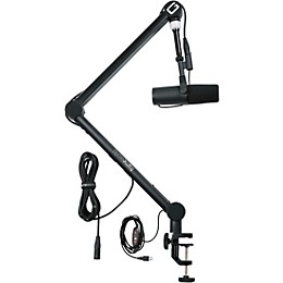 Gator Professional Broadcast Boom Mic Stand With LED Light