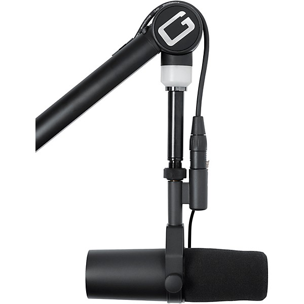 Gator Professional Broadcast Boom Mic Stand With LED Light