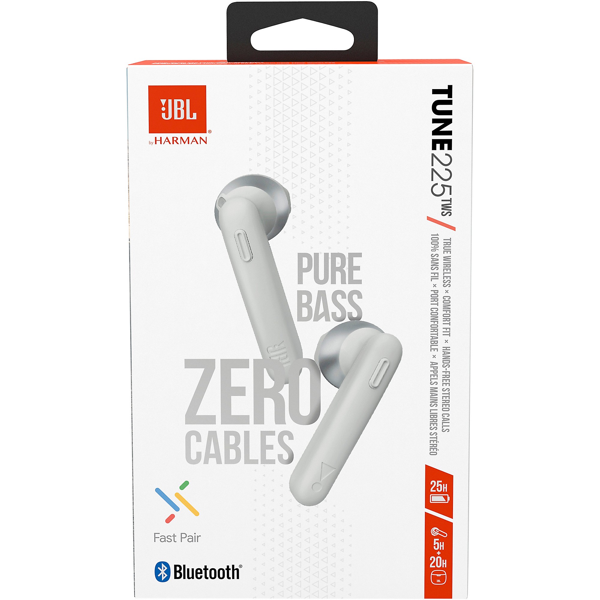 JBL Tune225TWS Wireless Ear-Bud White