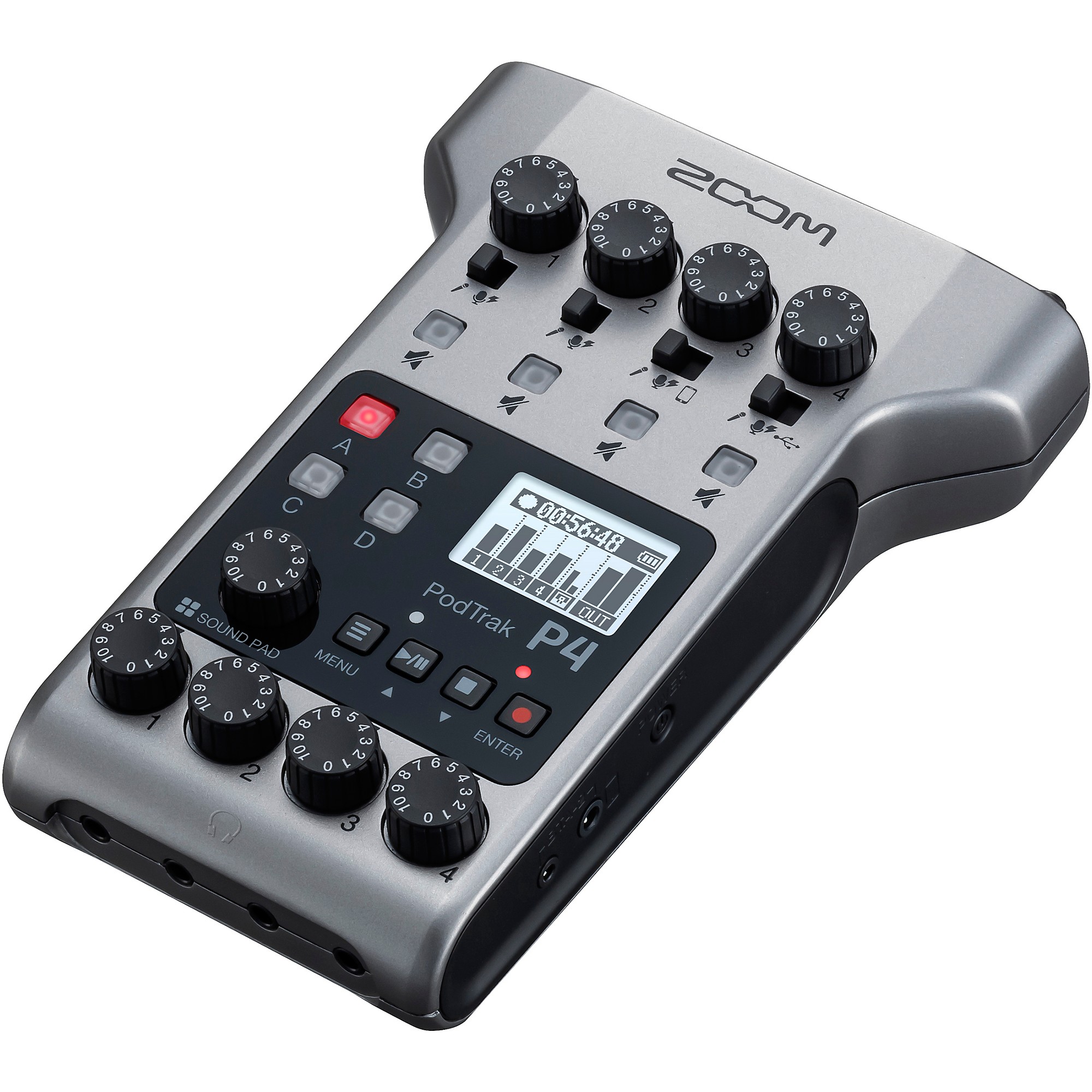 Zoom PodTrak P4 Portable Multitrack Podcast Recorder | Guitar Center