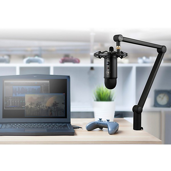 Blue Yeticaster Streaming Bundle With Yeti USB Microphone, Radius III & Compass