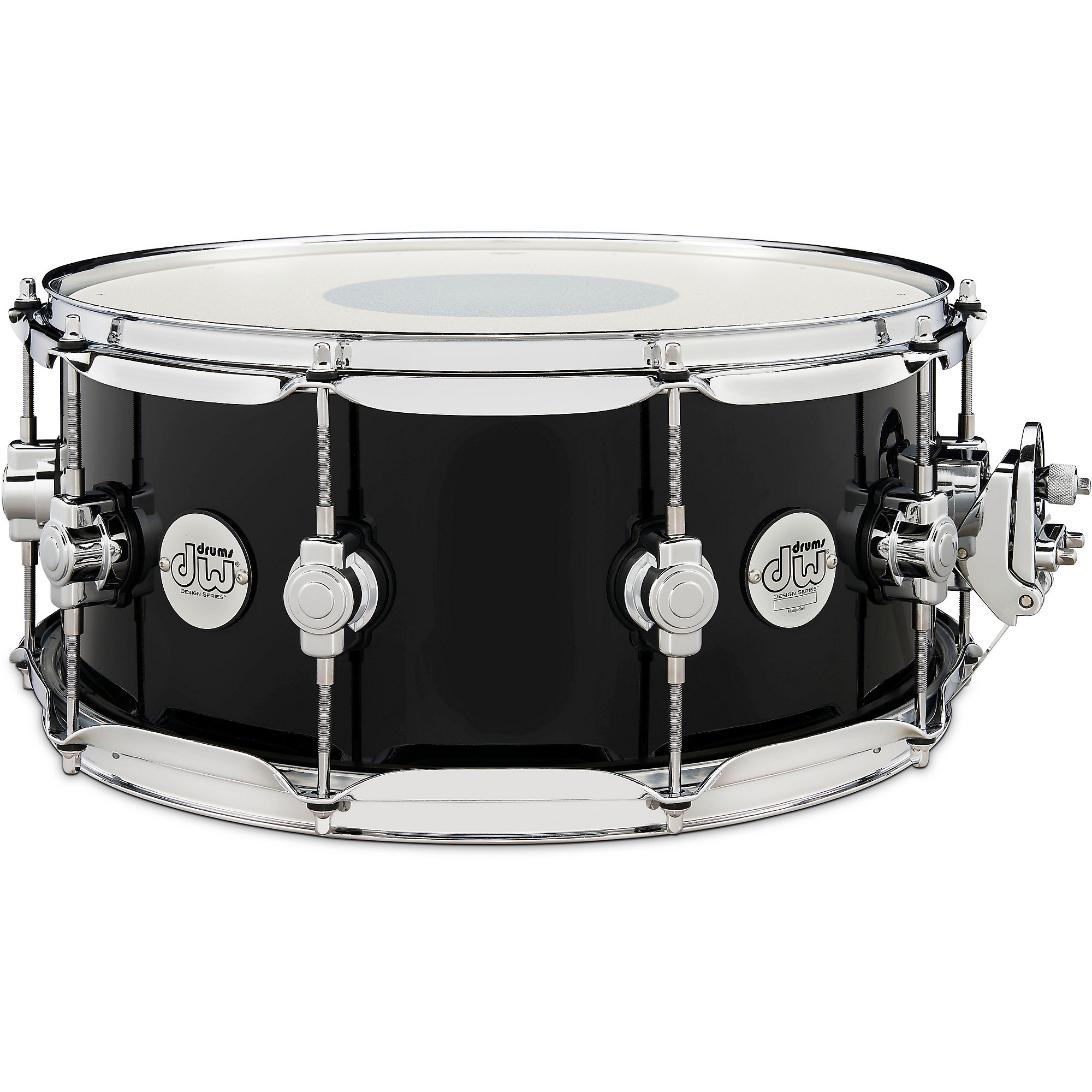 DW Design Series Snare Drum 14 x 6.5 in. Piano Black | Guitar Center