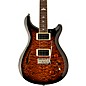 PRS SE Custom 22 Semi-Hollow Quilt-Top Limited-Run Electric Guitar Black Gold Sunburst thumbnail