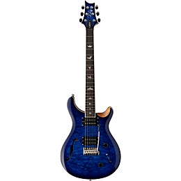 PRS SE Custom 22 Semi-Hollow Quilt-Top Limited-Run Electric Guitar Faded Blue Burst