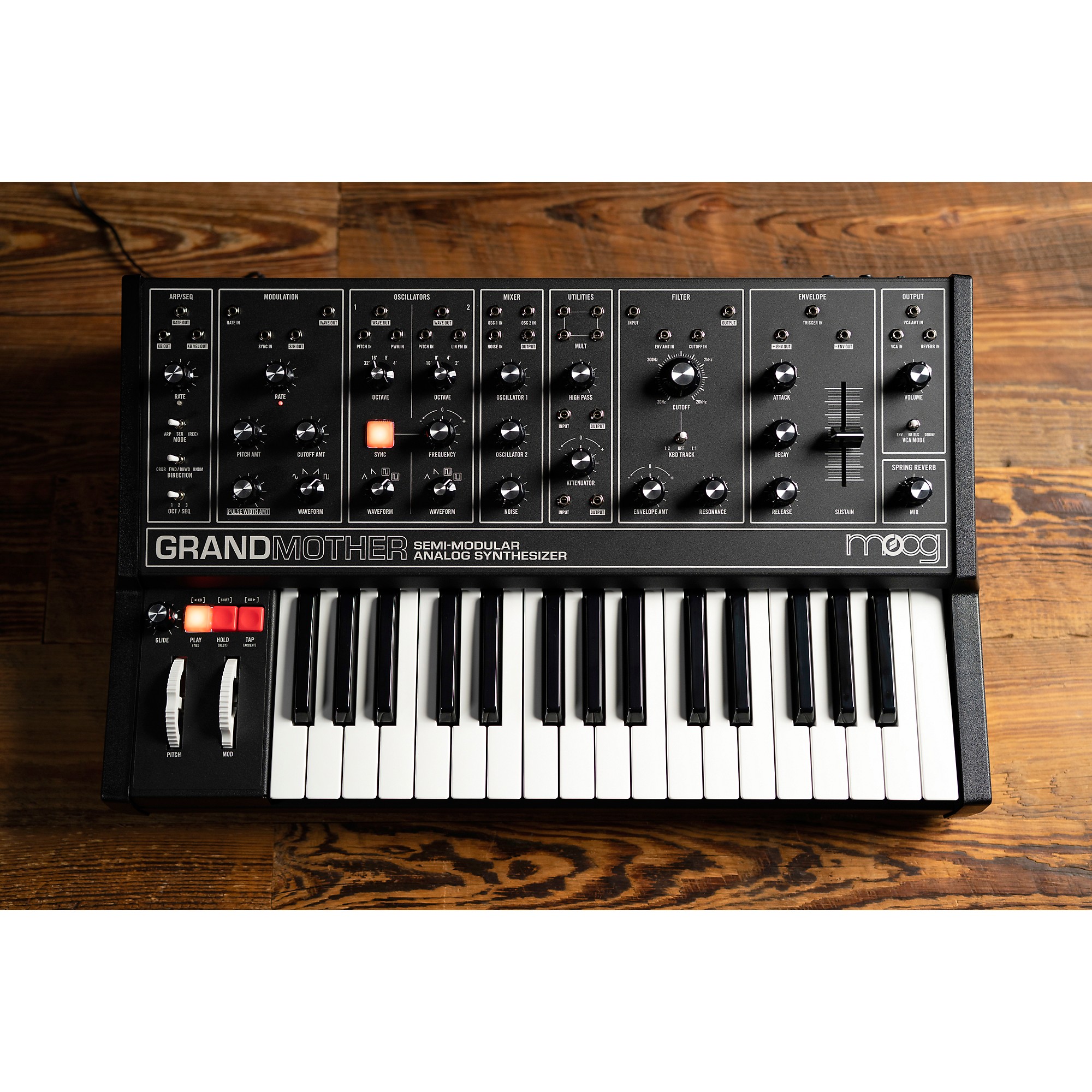 Moog Grandmother Dark Semi-Modular Analog Synthesizer | Guitar Center