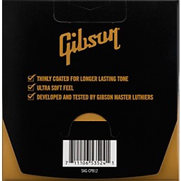 Gibson Coated Phosphor Bronze Acoustic Guitar Strings, Light Gauge