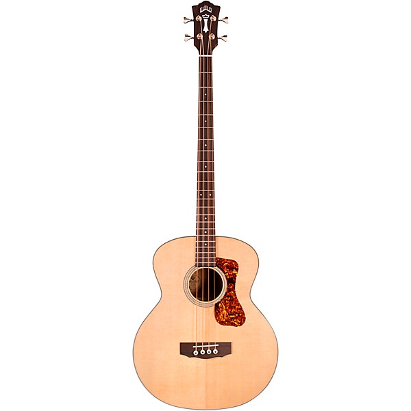 Guild B-140E Westerly Collection Jumbo Acoustic-Electric Bass Guitar Natural