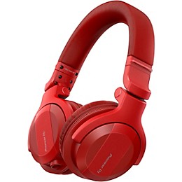 Open Box Pioneer DJ HDJ-CUE1BT-K DJ Headphones with Bluetooth Level 1 Red